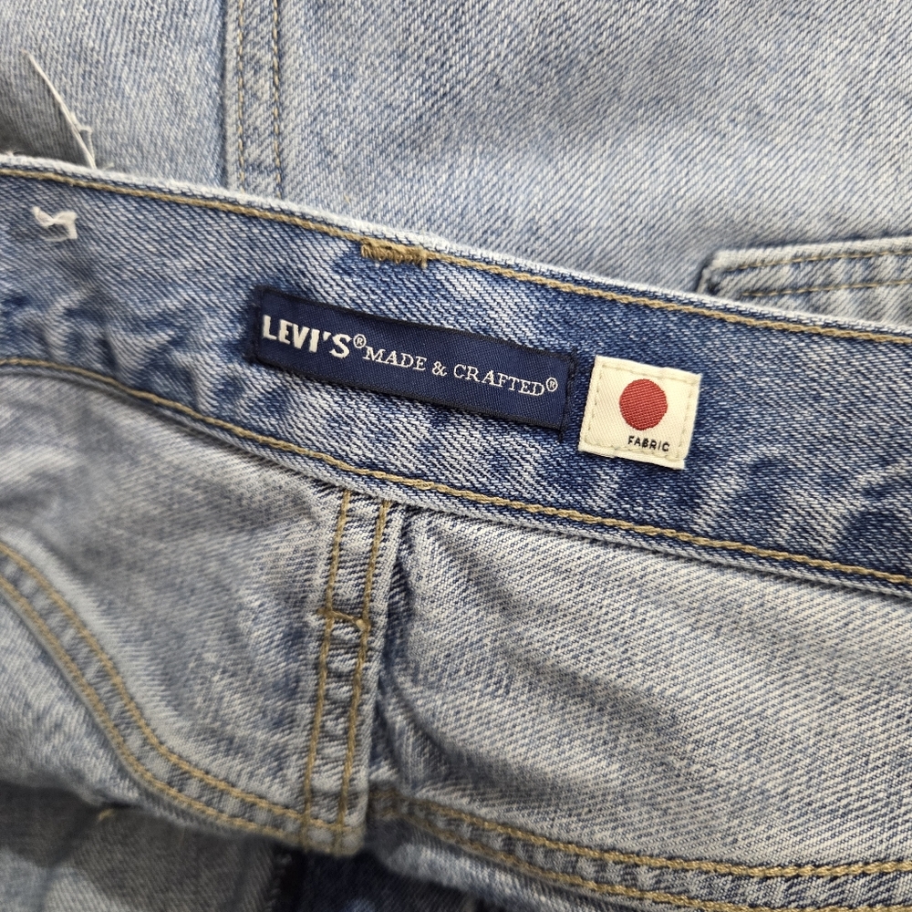 Levi's Made & Crafted Barrel Leg Jeans Size 29 Distressed Japanese Denim - Picture 9 of 13